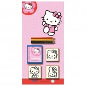 Conjunto Hello Kitty Blister com 3 borrachas