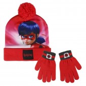 Conjunto inverno gorro + luvas de Lady Bug