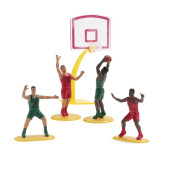 Conjunto Jogadores Basquetebol Para Bolos
