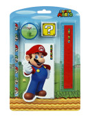 Conjunto Papelaria 5 peças Super Mario