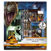 Conjunto Papelaria Jurassic World Domínio 13 peças