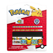 Conjunto Papelaria Pokémon 5 peças