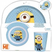 Conjunto refeição azul 3 Peças Minions