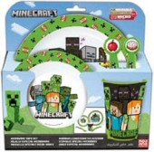 Conjunto Refeição Microondas 5 peças Minecraft