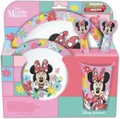 Conjunto Refeição Microondas 5 peças Minnie Disney