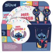 Conjunto Refeição Microondas 5 peças Stitch Conjunto Refeição Microondas 5 peças Stitch