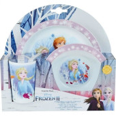 Conjunto Refeição Microondas Disney Frozen 2