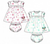 Conjunto vestido+ cueca para bebé de Minnie Mouse
