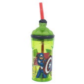 Copo 3D com palhinha Hulk Avengers