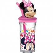 Copo 3D com palhinha Minnie Disney