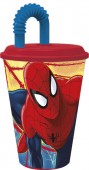 Copo c/ palhinha Marvel Spiderman - Red Webs