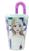 Copo com Palhinha Frozen 2 Ice Magic 430ml