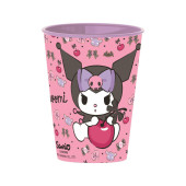 Copo de Plástico Kuromi Hello Kitty 260ml