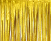 Cortina Decorativa Porta Mat Dourada