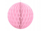 Decoração Bola Favo Mel Rosa Bebé 10cm