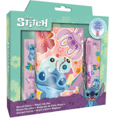 Diário e Caneta Mágica Stitch Disney