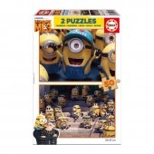 Educa - 2x Super Puzzle 50 Madeira Minions | Loja da Criança