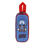 Estojo Duplo 3D Capitão América Avengers Bobblehead