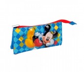 Estojo escolar triplo Mickey Color Diamond