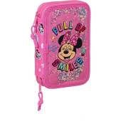 Estojo Plumier duplo 28 peças Minnie Lucky