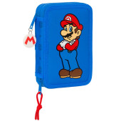Estojo Plumier duplo 28 peças Super Mario Play