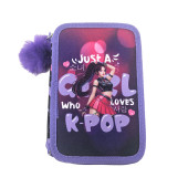 Estojo Plumier Triplo K-Pop 44 Peças Estojo Plumier Triplo K-Pop 44 Peças