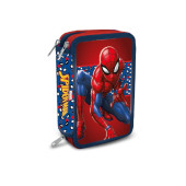 Estojo Plumier Triplo Spiderman Marvel Completo