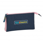 Estojo Triplo Fun & Basics Girl