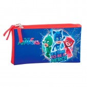 Estojo triplo Pjmasks - It´s time to be a hero!