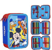 Estojo Triplo Plumier Mickey and Friends Disney