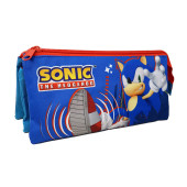 Estojo Triplo Sonic The Hedgehoc