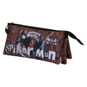 Estojo Triplo Spiderman Miles Blackspider Marvel