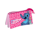 Estojo Triplo Stitch Rosa
