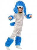 Fato Cão Caniche Azul