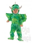 Fato Carnaval dinossauro green bebé
