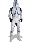 Fato Clone Trooper Legião 501 Star Wars deluxe