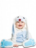 Fato Coelho orelhas azuis para bebé