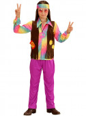 Fato de Hippie arco-íris