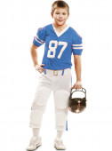 Fato Jogador de rugby azul 87