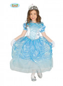 Fato Princesa Azul de cristal