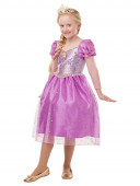 Fato Rapunzel Princesas Disney Glitter Sparkle