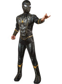 Fato Spiderman 3 Preto e Dourado Deluxe