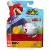 Figura Básica Boo com Moeda Super Mario