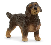 Figura Cão Dachshund Salsicha Pelo Duro Schleich