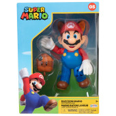 Figura Mario Raccoon Super Mario 10cm