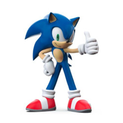 Figura Sonic C/ Polegar Para Cima - Comansi