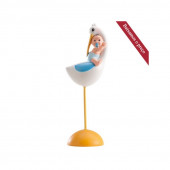 Figuras Cegonha com Bebé Menino 13,5cm