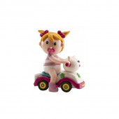 Figuras Menina Baptizado Carrinho 8cm