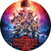 Folha de Açúcar Bolo Stranger Things