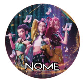 Folha Hóstia Redonda Guerreiras do K-Pop